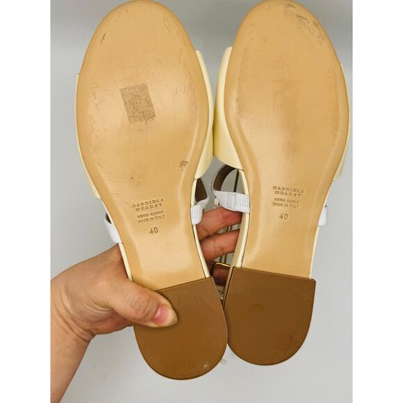 GABRIELA HEARST cream neutral Tara Strappy Low-Heel Sandals size 40 - Picture 9 of 9